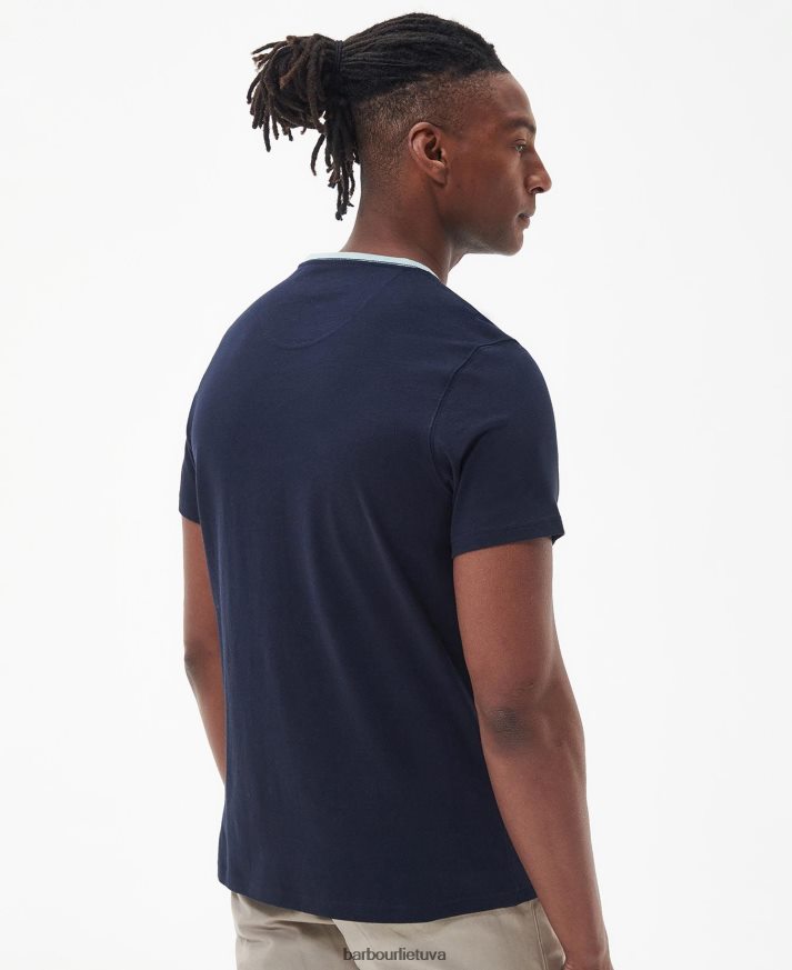 apranga Barbour Steaford paneliniai marškinėliai klasikinis baltas vyrų 6F6D80763