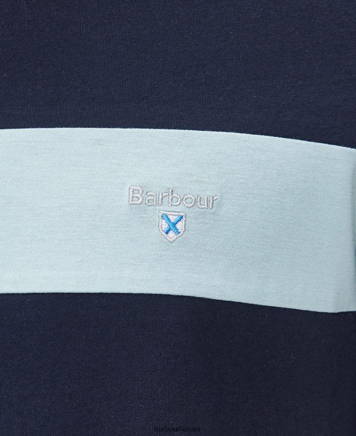 apranga Barbour Steaford paneliniai marškinėliai klasikinis baltas vyrų 6F6D80763