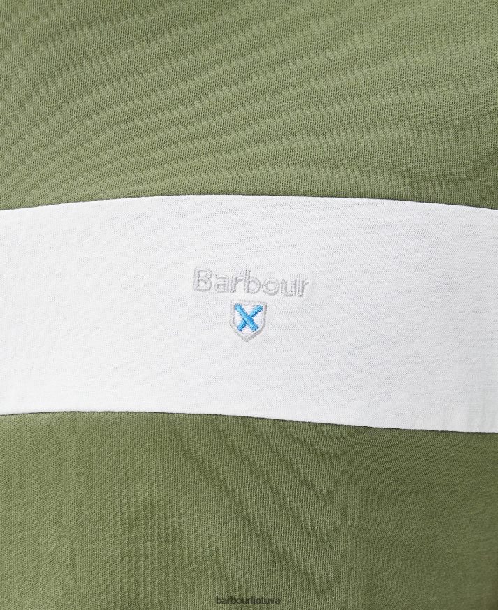 apranga Barbour Steaford paneliniai marškinėliai klasikinis baltas vyrų 6F6D80788