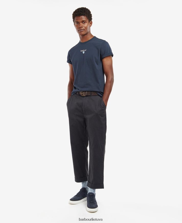 apranga Barbour „Stockton“ logotipo marškinėliai klasikinis laivynas vyrų 6F6D80793