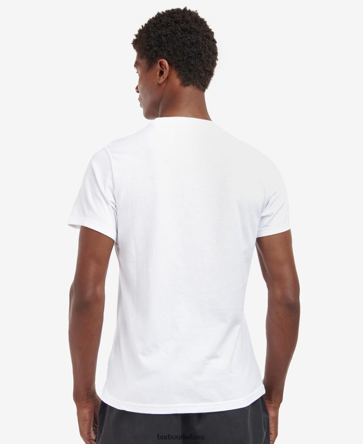 apranga Barbour „Stockton“ logotipo marškinėliai klasikinis laivynas vyrų 6F6D80829