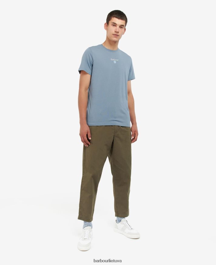 apranga Barbour „Stockton“ logotipo marškinėliai klasikinis laivynas vyrų 6F6D80950