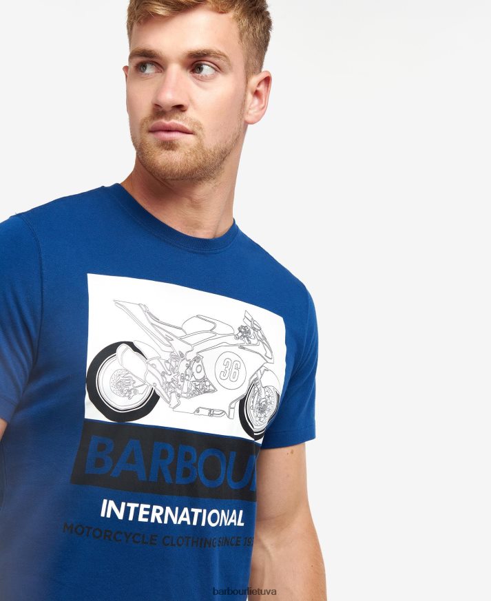 apranga Barbour Whitburn marškinėliai šnabžda balta vyrų 6F6D80940