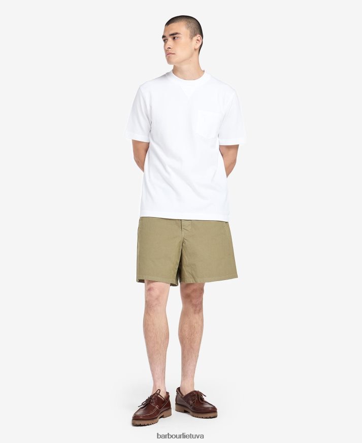 apranga Barbour Williams kišeniniai marškinėliai balintos alyvuogės vyrų 6F6D80958