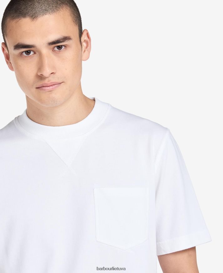 apranga Barbour Williams kišeniniai marškinėliai balintos alyvuogės vyrų 6F6D80958