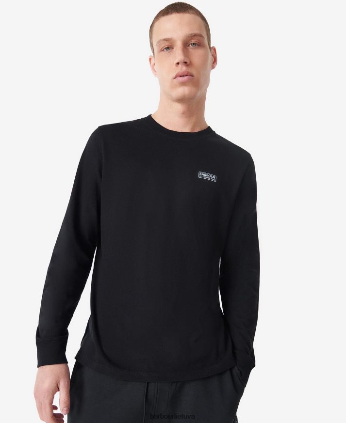 apranga Barbour audros marškinėliai klasikinis juodas vyrų 6F6D80851