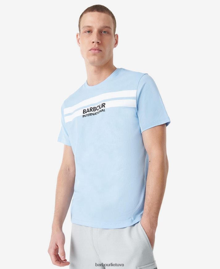 apranga Barbour aukšti marškinėliai išblukęs mėlynas vyrų 6F6D80873