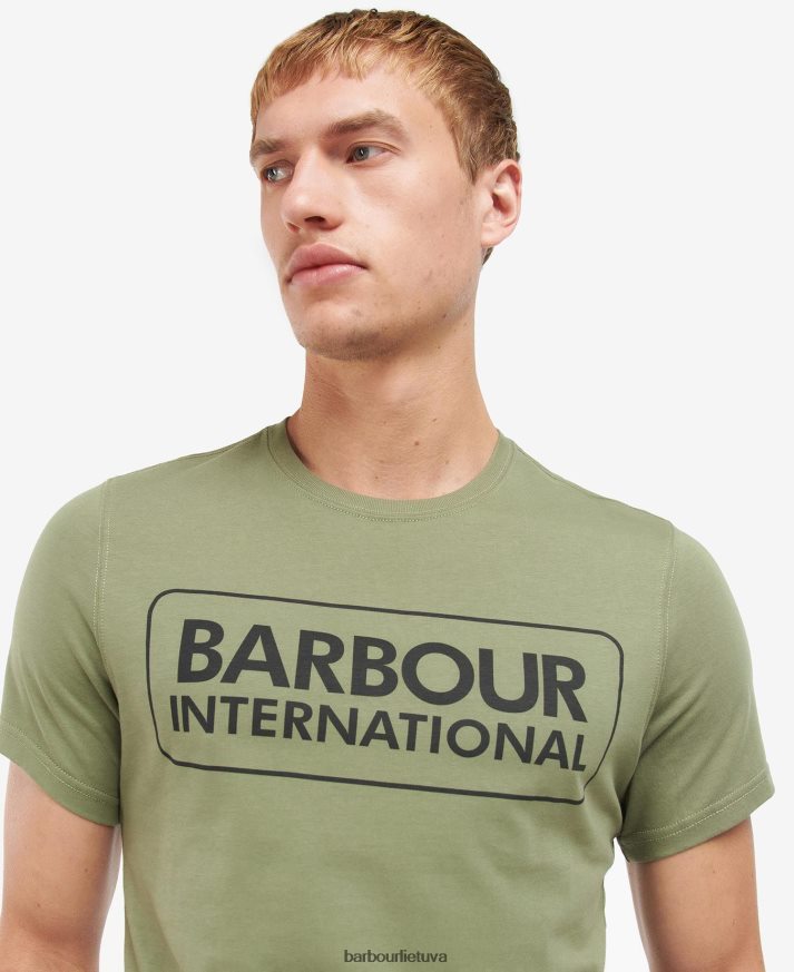 apranga Barbour būtini marškinėliai su dideliu logotipu klasikinis juodas vyrų 6F6D80802
