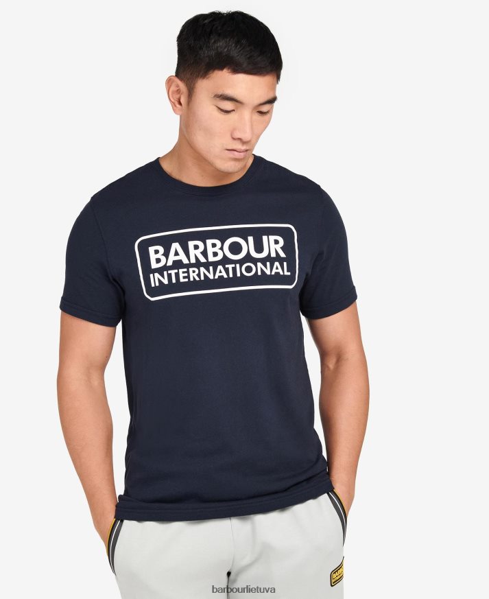 apranga Barbour būtini marškinėliai su dideliu logotipu klasikinis juodas vyrų 6F6D80882