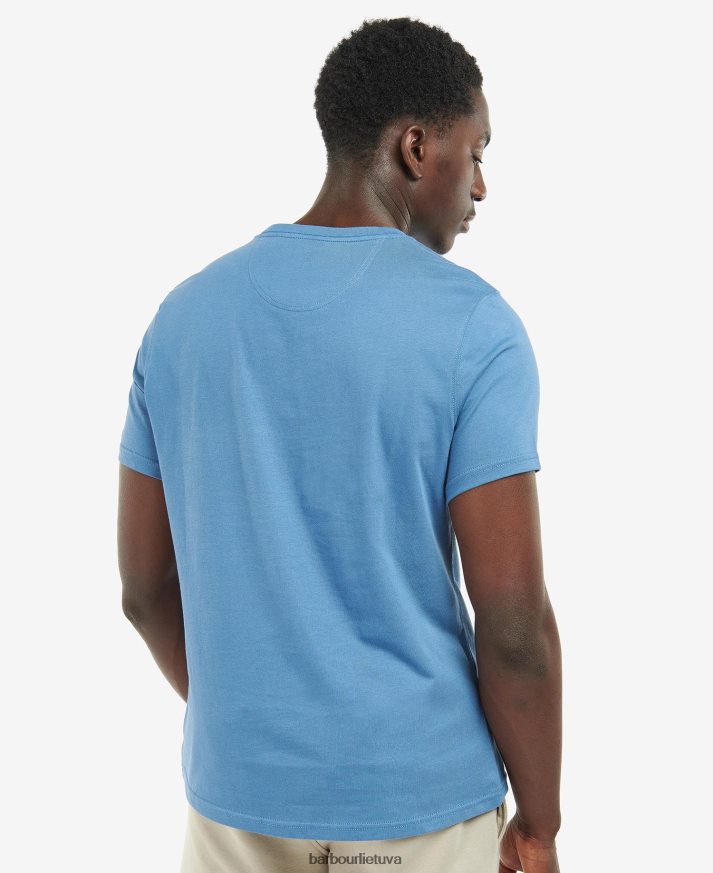 apranga Barbour būtini marškinėliai su dideliu logotipu klasikinis juodas vyrų 6F6D80910