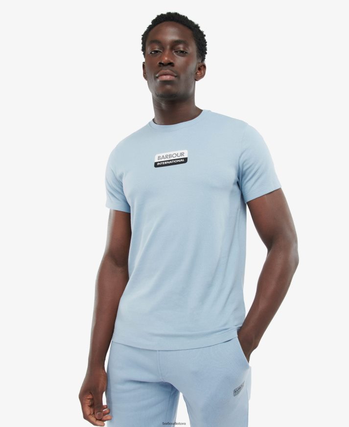 apranga Barbour bennet marškinėliai milteliai mėlyni vyrų 6F6D80907