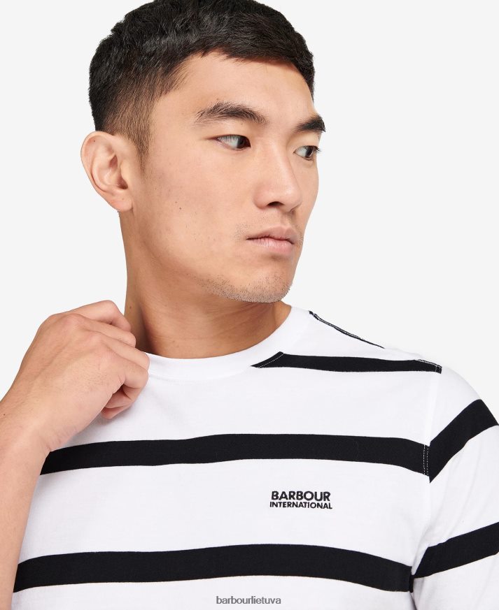 apranga Barbour cobain dryžuoti marškinėliai mėlynas horizontas vyrų 6F6D80913