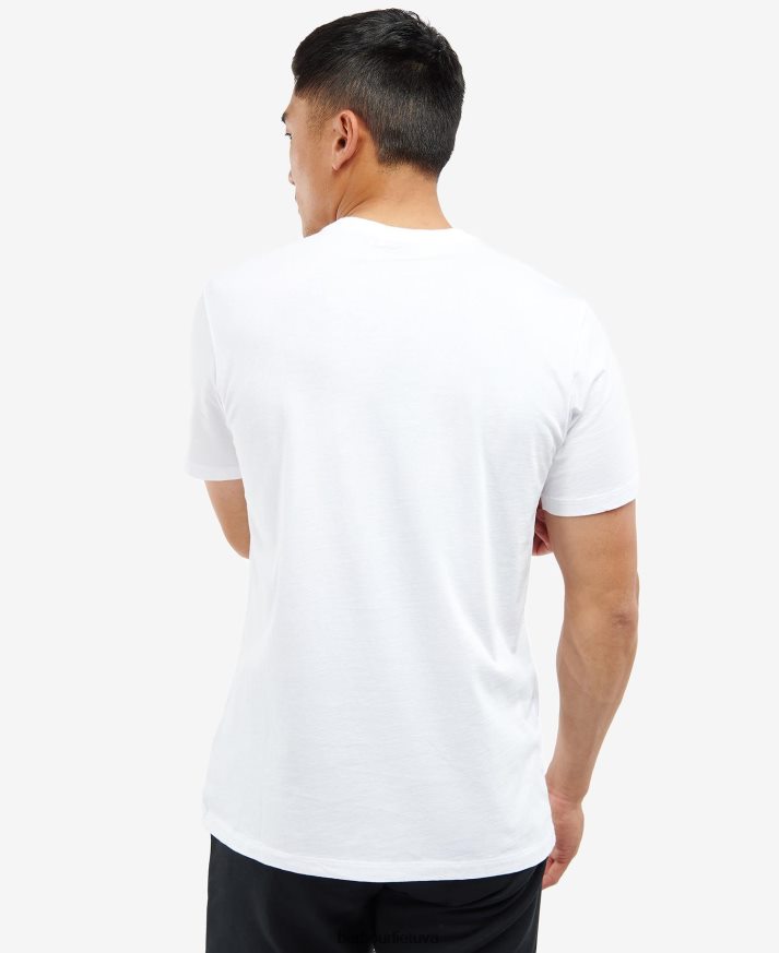 apranga Barbour darwen marškinėliai klasikinis baltas vyrų 6F6D80902
