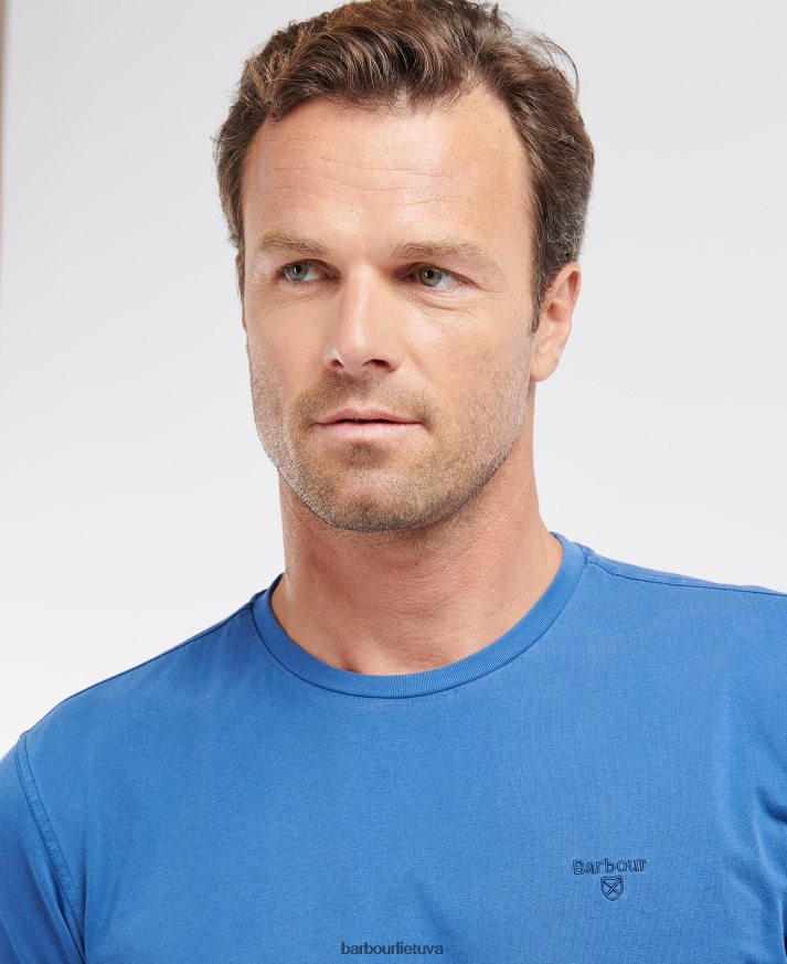 apranga Barbour drabužiais dažyti marškinėliai dangus vyrų 6F6D80862