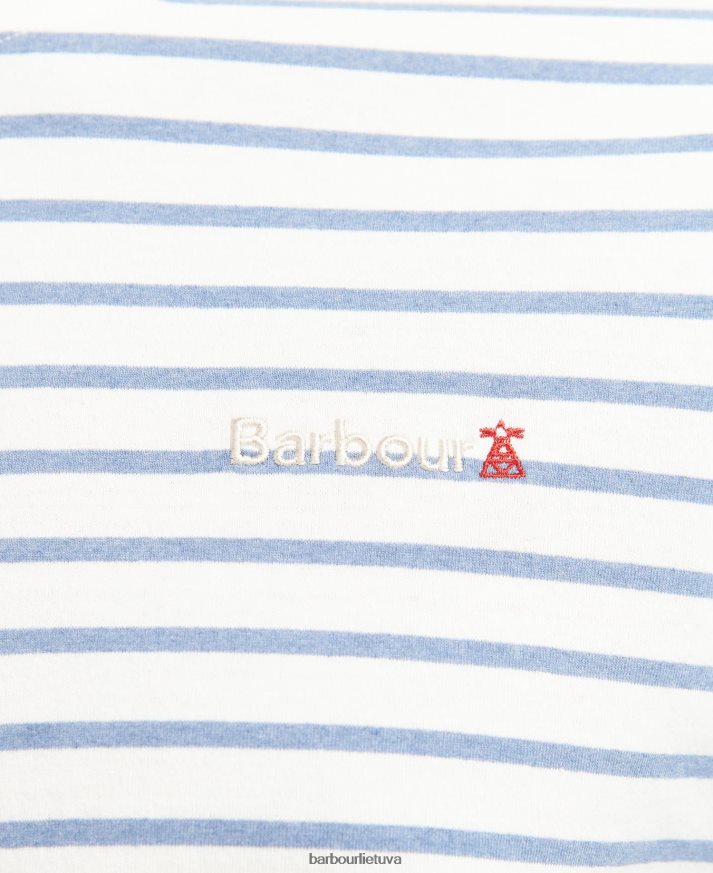 apranga Barbour įdubę dryžuoti marškinėliai milteliai mėlyni vyrų 6F6D80828