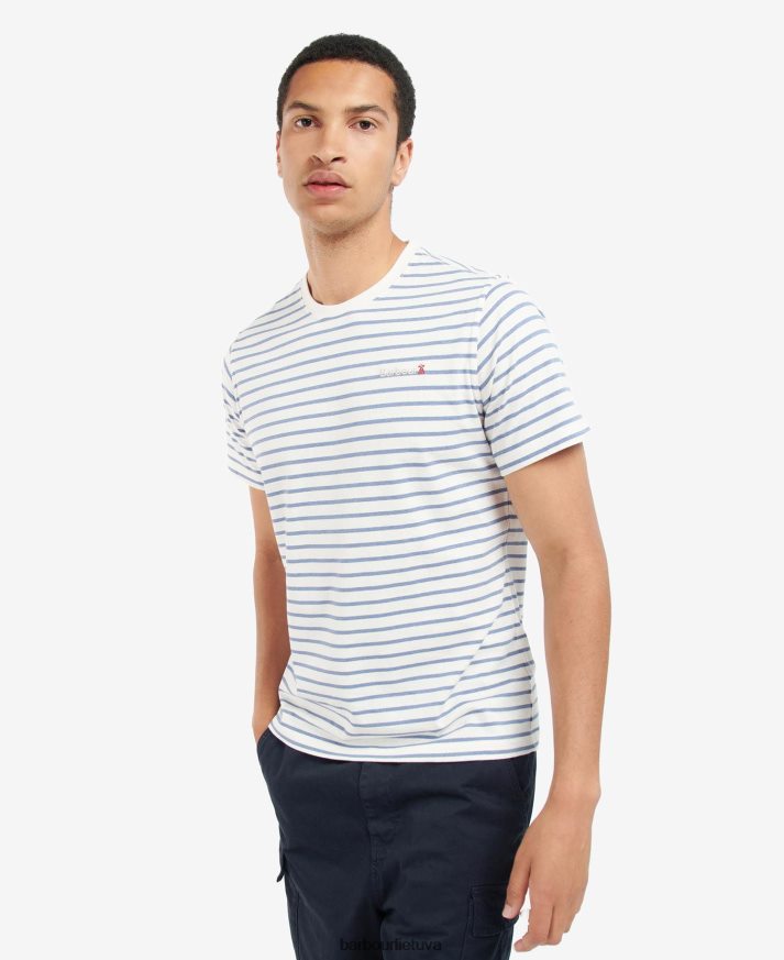 apranga Barbour įdubę dryžuoti marškinėliai milteliai mėlyni vyrų 6F6D80828