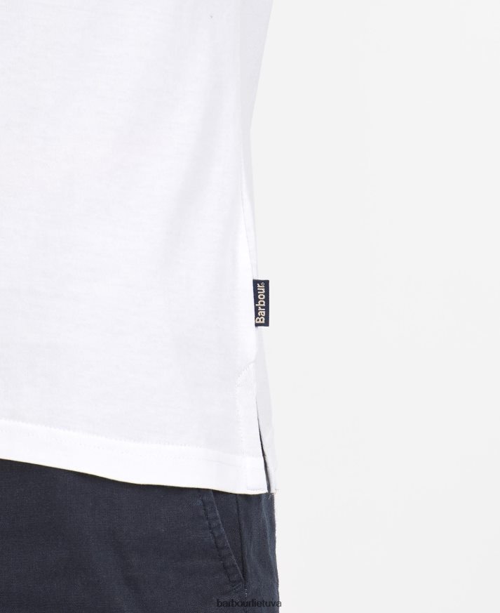 apranga Barbour durness kišeniniai marškinėliai čili raudona vyrų 6F6D80886