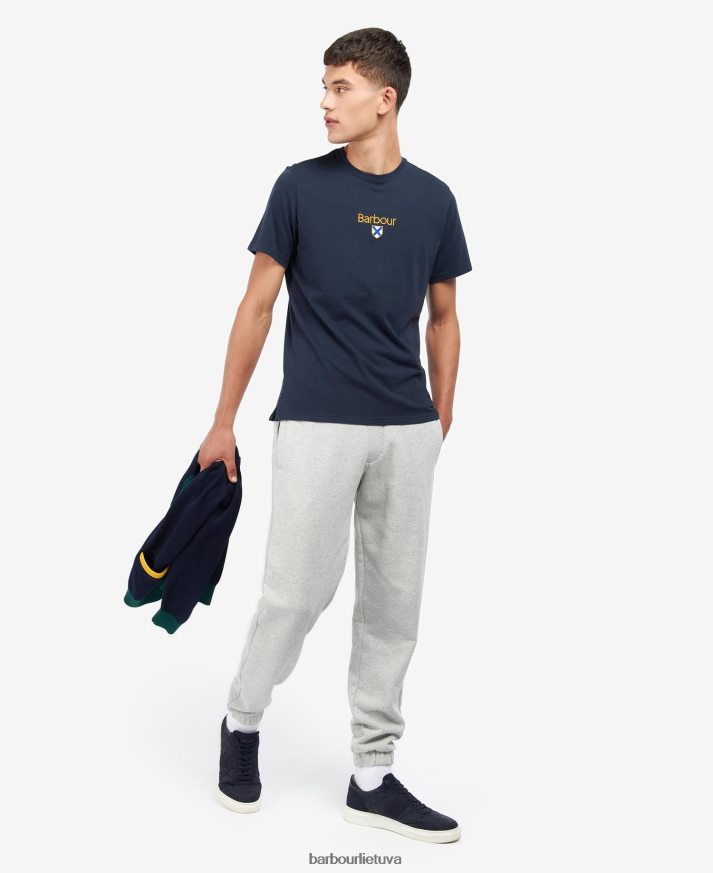 apranga Barbour emblema marškinėliai saulėje balinta geltona vyrų 6F6D80863