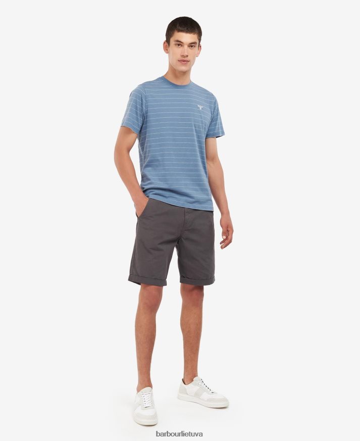 apranga Barbour hobson dryžuoti marškinėliai šnabžda balta vyrų 6F6D80765