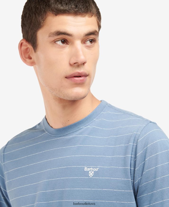 apranga Barbour hobson dryžuoti marškinėliai šnabžda balta vyrų 6F6D80765