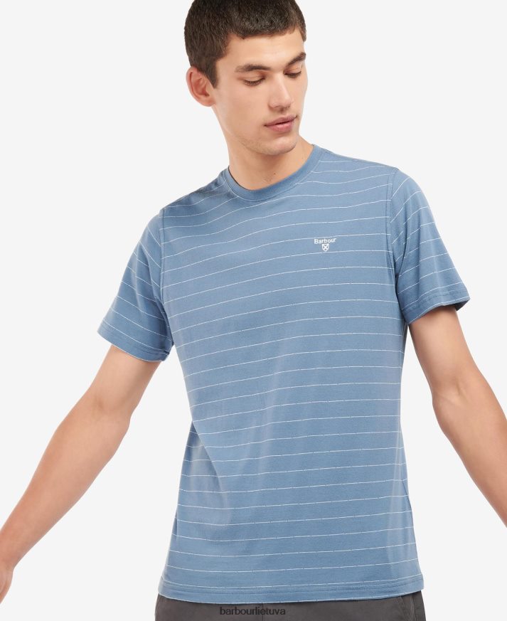 apranga Barbour hobson dryžuoti marškinėliai šnabžda balta vyrų 6F6D80765