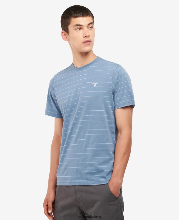 apranga Barbour hobson dryžuoti marškinėliai šnabžda balta vyrų 6F6D80765