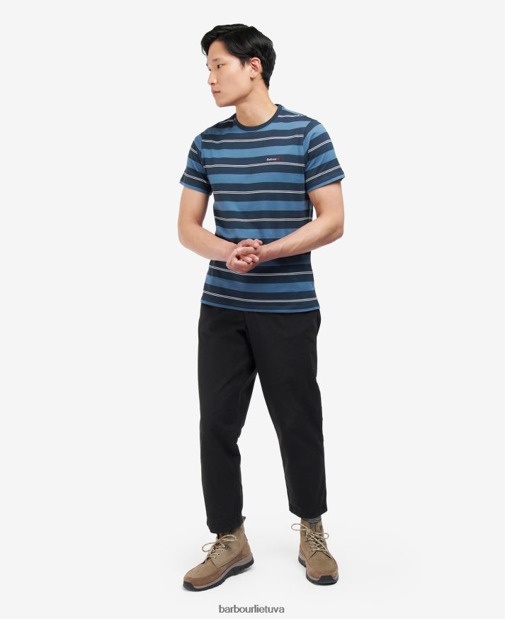 apranga Barbour kendray dryžuoti marškinėliai šnabžda balta vyrų 6F6D80819