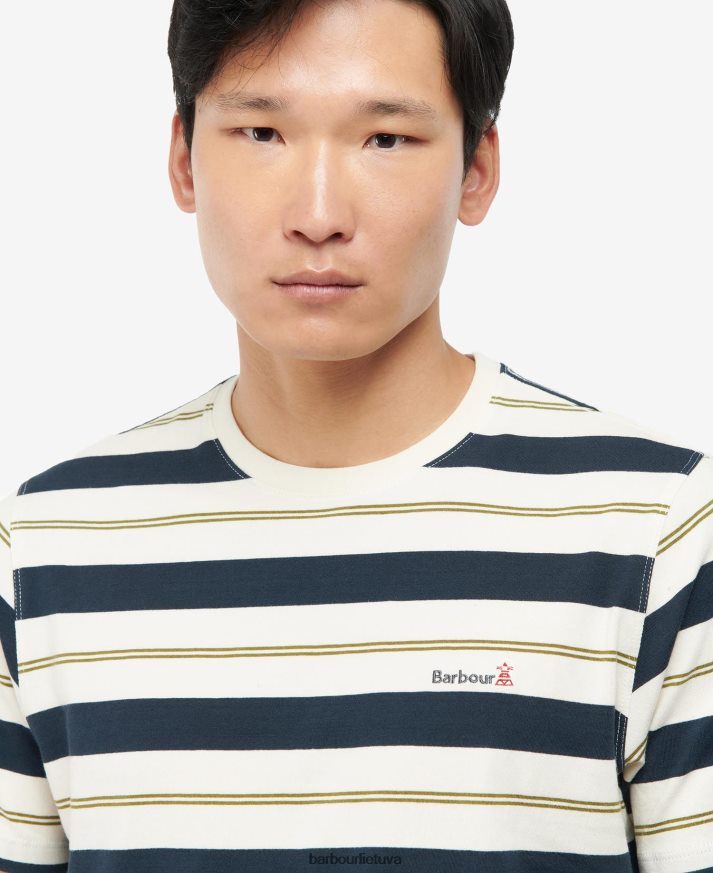 apranga Barbour kendray dryžuoti marškinėliai šnabžda balta vyrų 6F6D80860