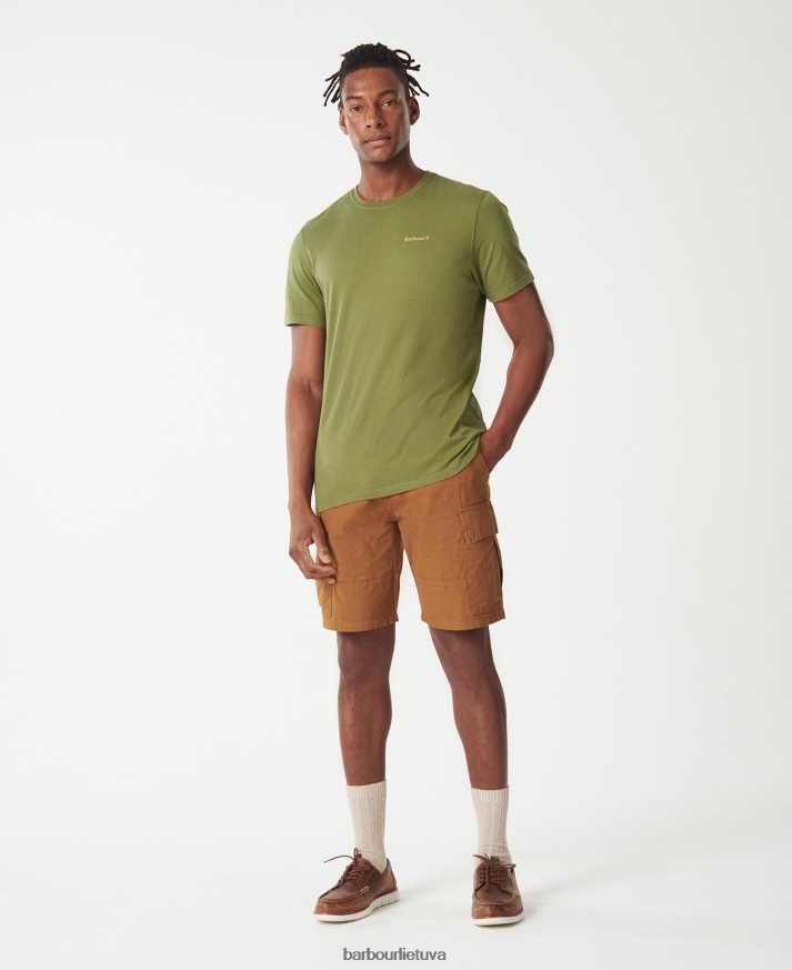 apranga Barbour kentrigg marškinėliai degintos alyvuogės vyrų 6F6D80752