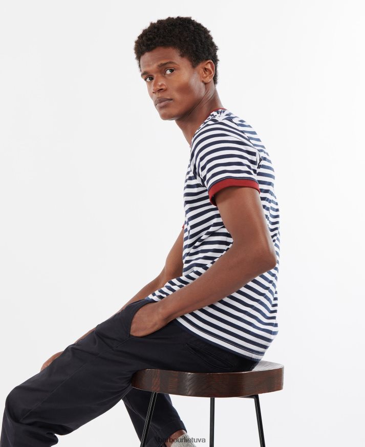 apranga Barbour krantinės juostelės marškinėliai karinis jūrų laivynas vyrų 6F6D80785