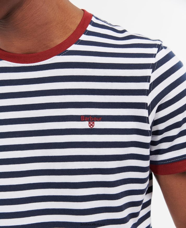 apranga Barbour krantinės juostelės marškinėliai karinis jūrų laivynas vyrų 6F6D80785