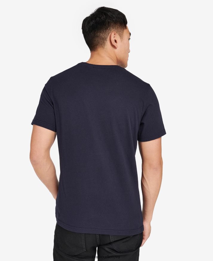 apranga Barbour kubo grafinio rašto marškinėliai klasikinis baltas vyrų 6F6D80838