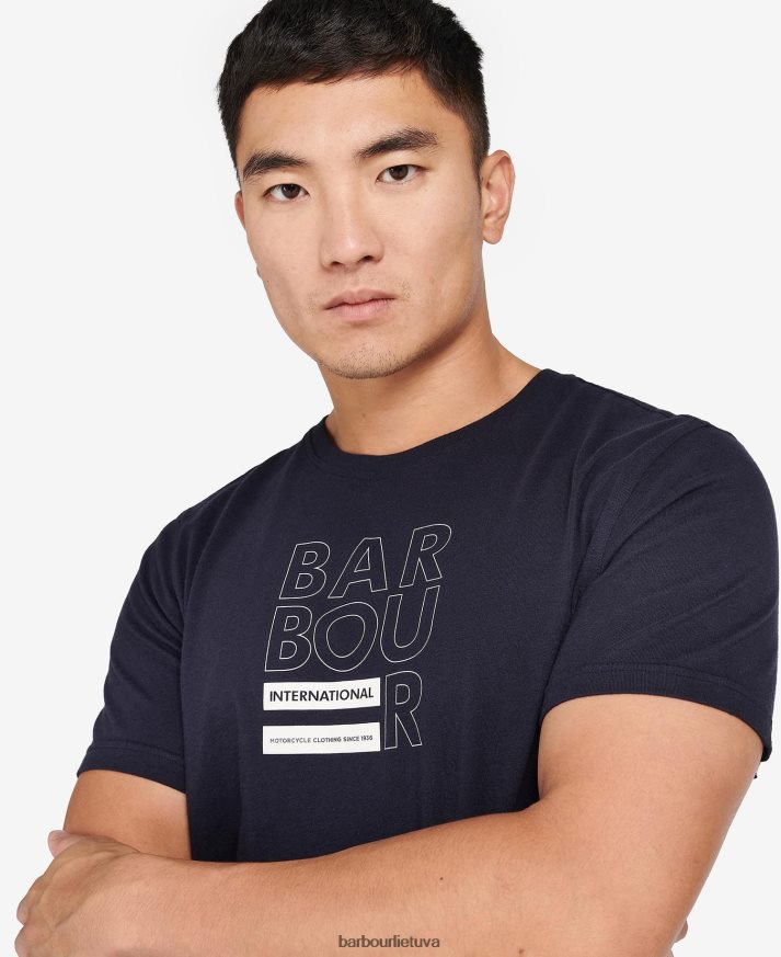 apranga Barbour kubo grafinio rašto marškinėliai klasikinis baltas vyrų 6F6D80838