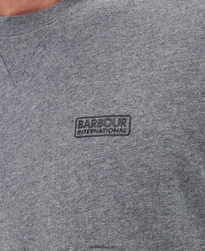 apranga Barbour marškinėliai su logotipu ilgomis rankovėmis juodas vyrų 6F6D80899