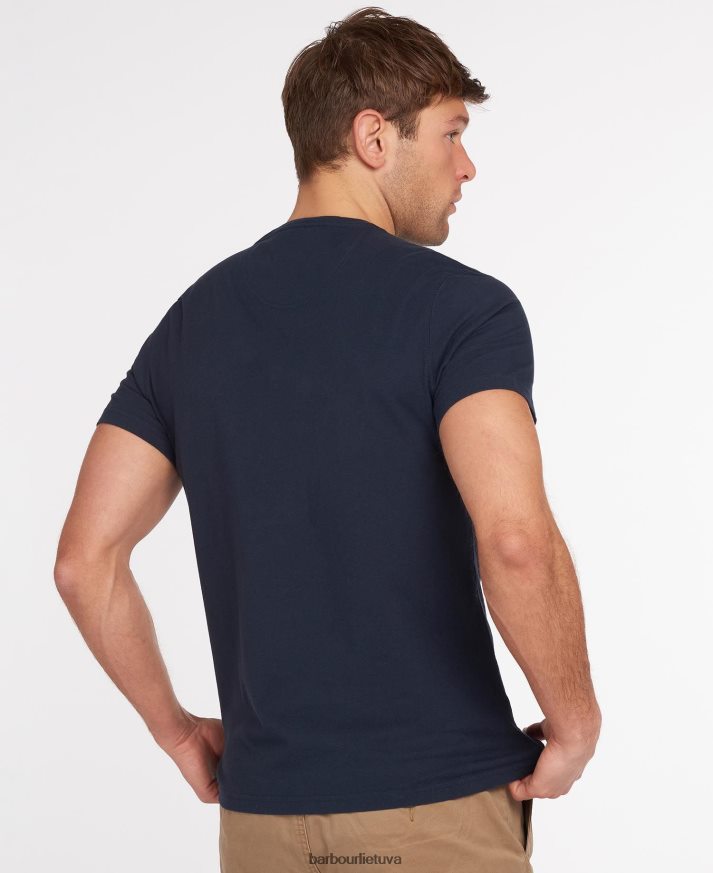 apranga Barbour marškinėliai su logotipu naujasis laivynas vyrų 6F6D80768
