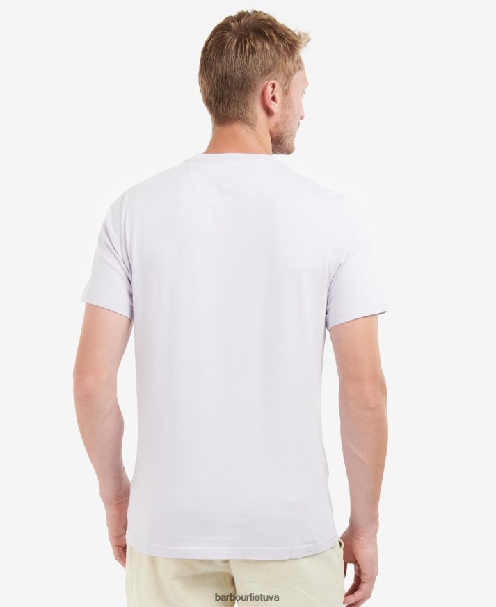 apranga Barbour marškinėliai su logotipu rožinė druska vyrų 6F6D80959