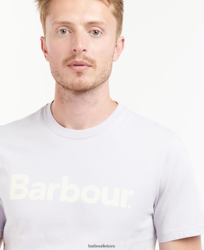 apranga Barbour marškinėliai su logotipu rožinė druska vyrų 6F6D80959