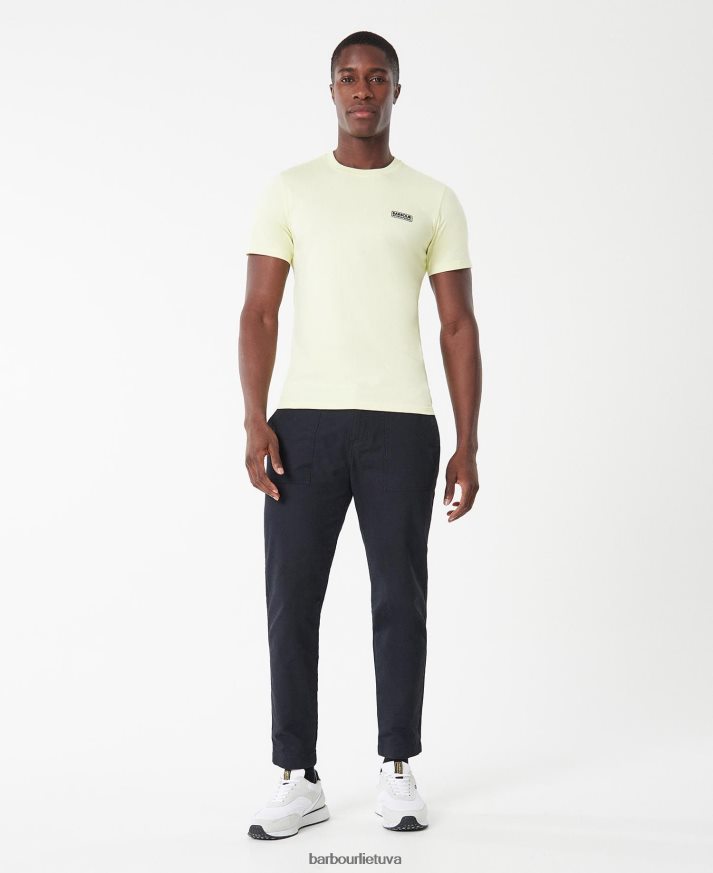 apranga Barbour marškinėliai su mažu logotipu balta/klasikinė juoda vyrų 6F6D80804