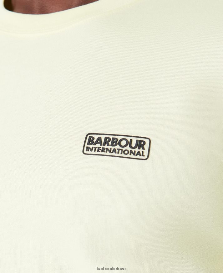 apranga Barbour marškinėliai su mažu logotipu balta/klasikinė juoda vyrų 6F6D80804