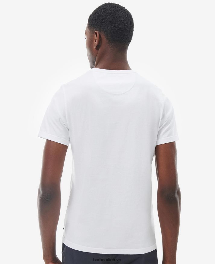 apranga Barbour miško bažnyčios marškinėliai klasikinis baltas vyrų 6F6D80859