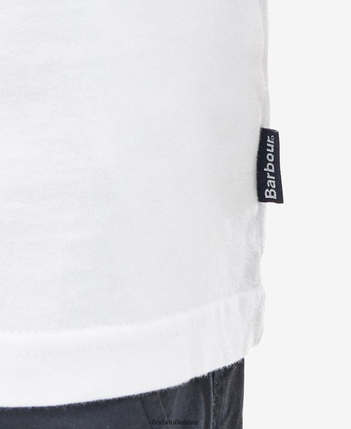 apranga Barbour miško bažnyčios marškinėliai klasikinis baltas vyrų 6F6D80859