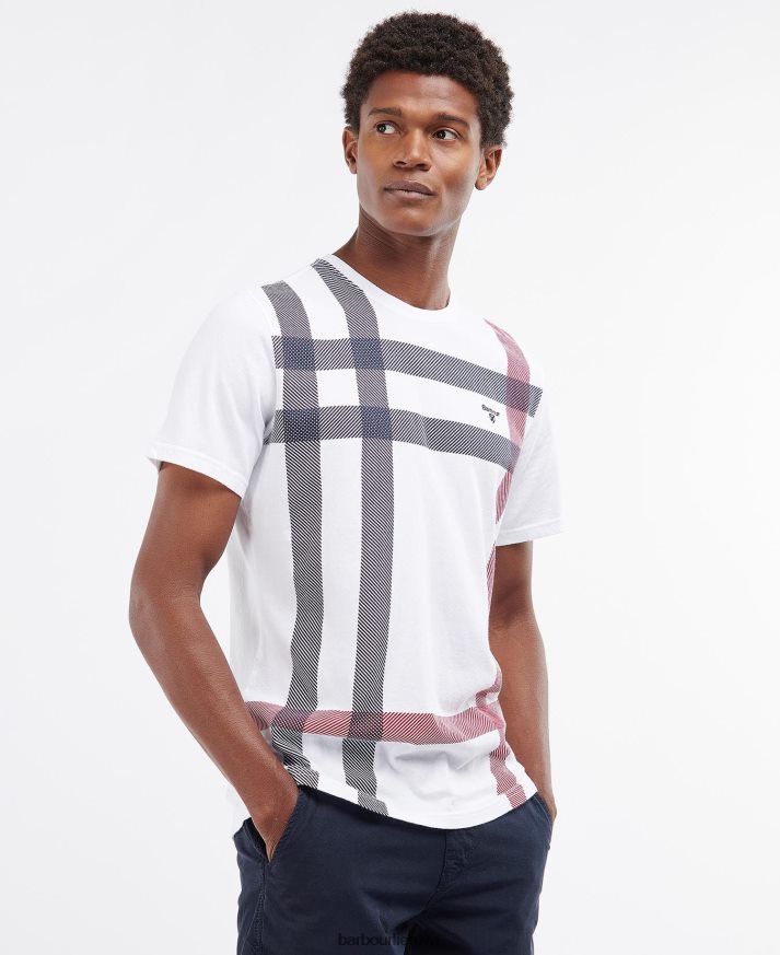apranga Barbour normaniški marškinėliai baltas vyrų 6F6D80962