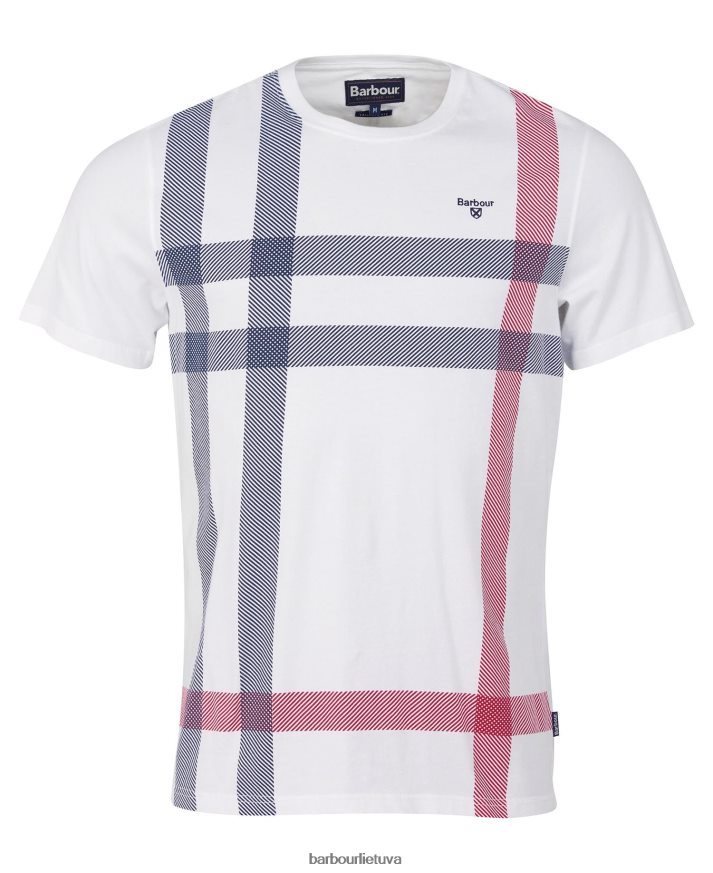 apranga Barbour normaniški marškinėliai baltas vyrų 6F6D80962
