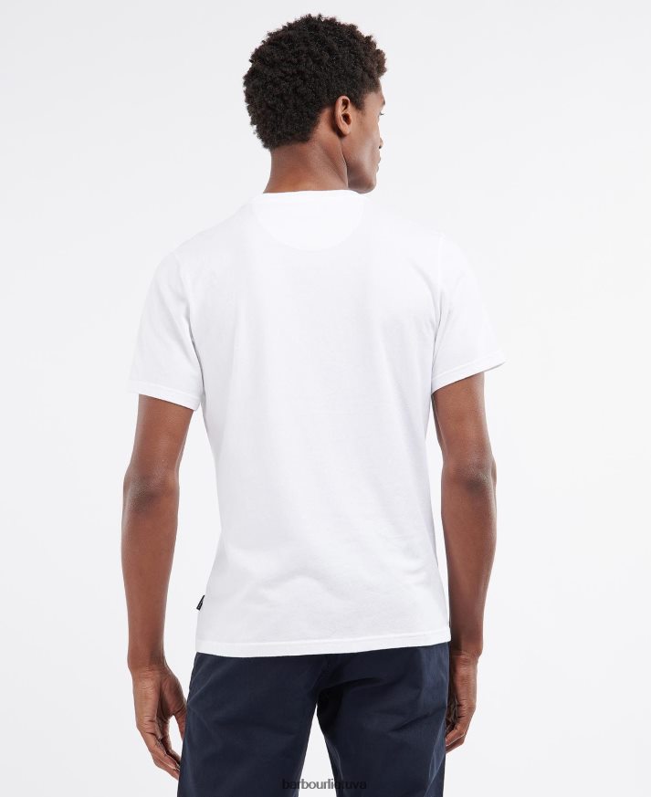 apranga Barbour normaniški marškinėliai baltas vyrų 6F6D80962