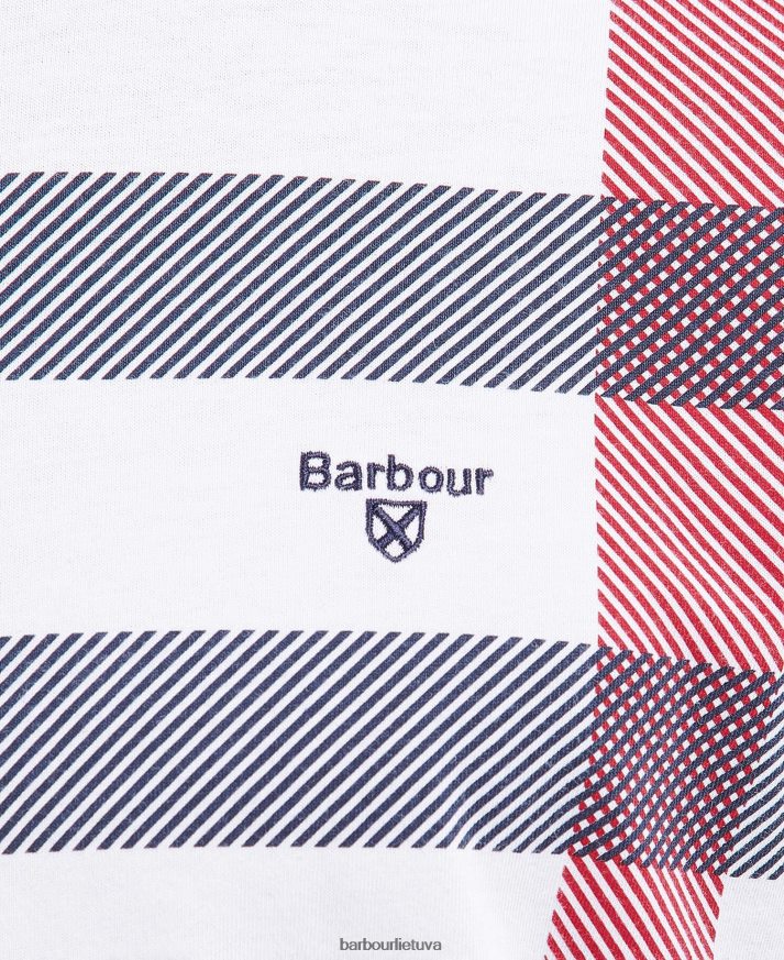 apranga Barbour normaniški marškinėliai baltas vyrų 6F6D80962