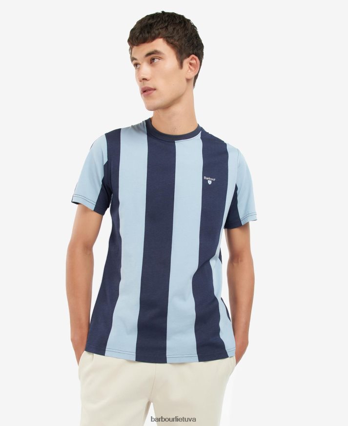 apranga Barbour osborne dryžuoti marškinėliai rožinė druska vyrų 6F6D80945