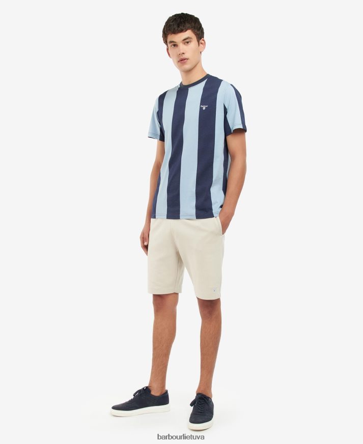 apranga Barbour osborne dryžuoti marškinėliai rožinė druska vyrų 6F6D80945