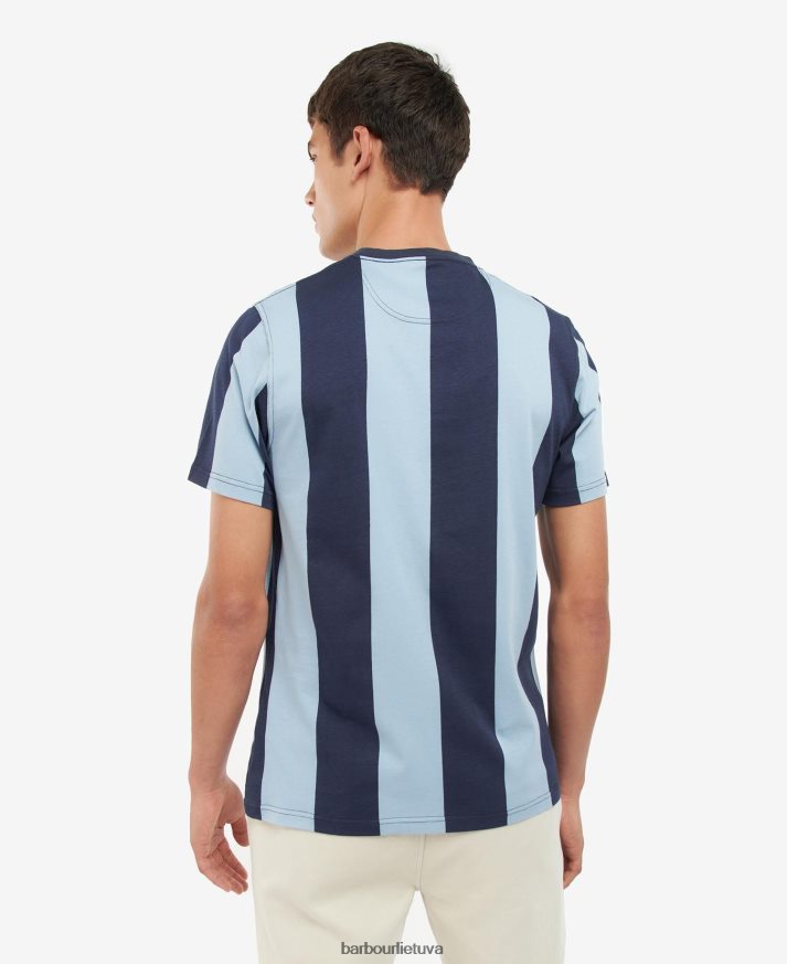 apranga Barbour osborne dryžuoti marškinėliai rožinė druska vyrų 6F6D80945