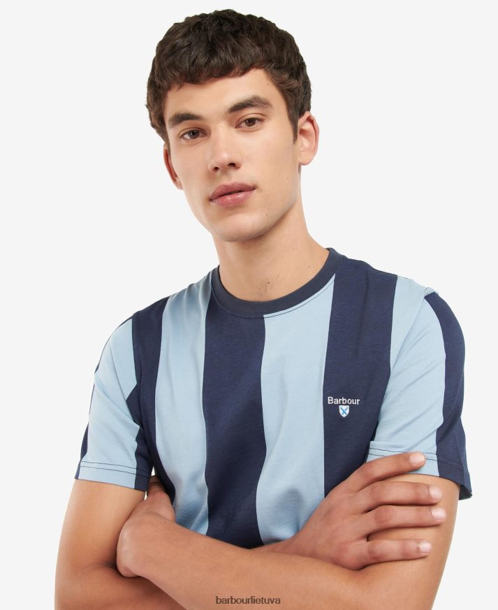 apranga Barbour osborne dryžuoti marškinėliai rožinė druska vyrų 6F6D80945