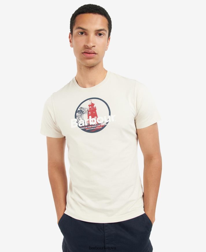 apranga Barbour pertraukos grafinio rašto marškinėliai mėlynas rūkas vyrų 6F6D80798